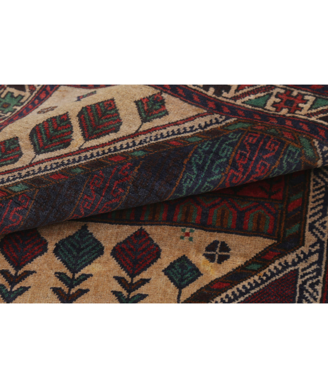 Hand Knotted Tribal Baluch Wool Rug 2' 11" x 4' 6" - No. AT40440