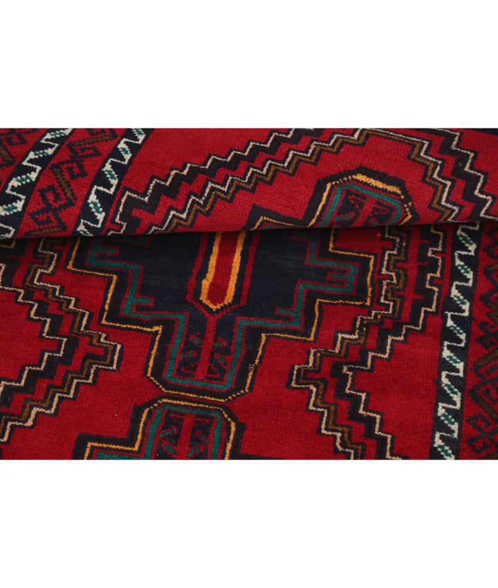 Hand Knotted Tribal Baluch Wool Rug 2' 10" x 4' 6" - No. AT93202
