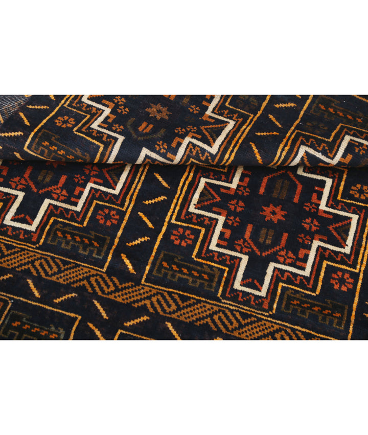 Red Afghan Tribal Rug 2' 10" x 4' 9" Hand-Knotted | No. AT50902