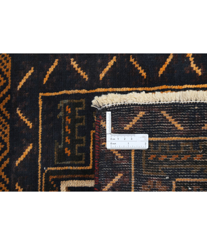 Red Afghan Tribal Rug 2' 10" x 4' 9" Hand-Knotted | No. AT50902