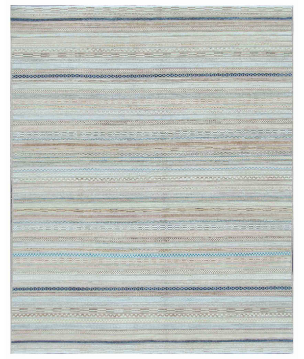 Hand Knotted Berjesta Wool Rug 7'  9" x 9'  6" - No. AT63500