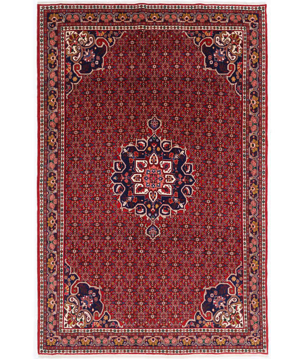 Hand Knotted Bijar Wool Rug 6'  11" x 10'  6" - No. AT96313