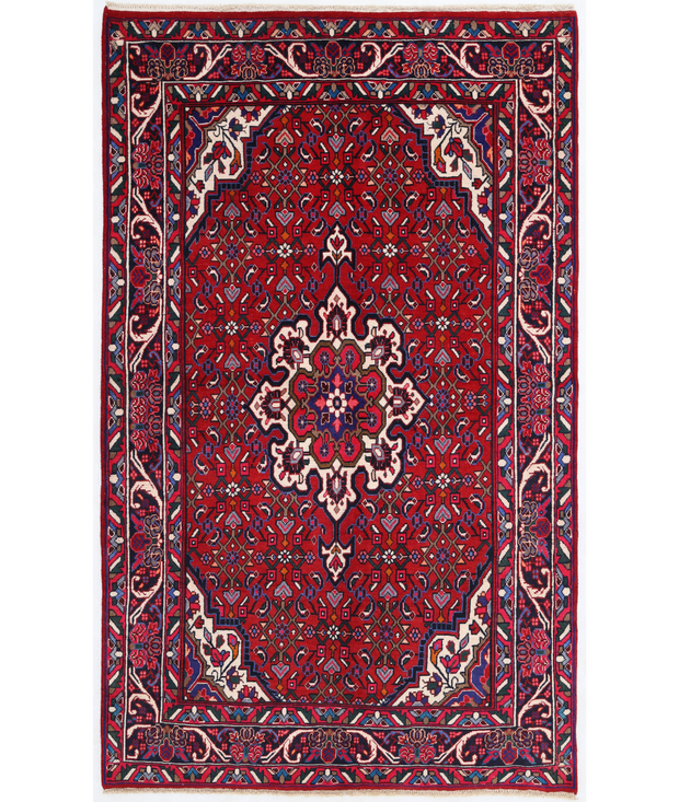 Hand Knotted Bijar Wool Rug 4'  1" x 6'  8" - No. AT20420