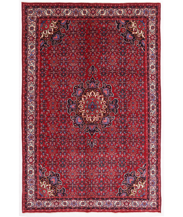 Hand Knotted Bijar Wool Rug 6'  8" x 10'  2" - No. AT96242