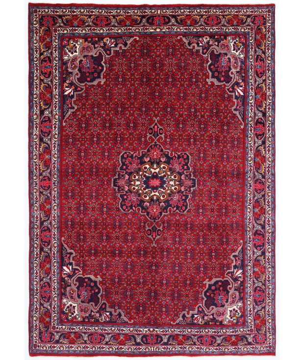 Hand Knotted Bijar Wool Rug 6'  11" x 10'  1" - No. AT20746