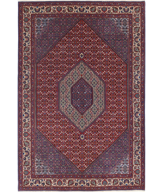 Hand Knotted Oriental Bijar Wool Rug 6' 8" x 9' 11" - No. AT56869
