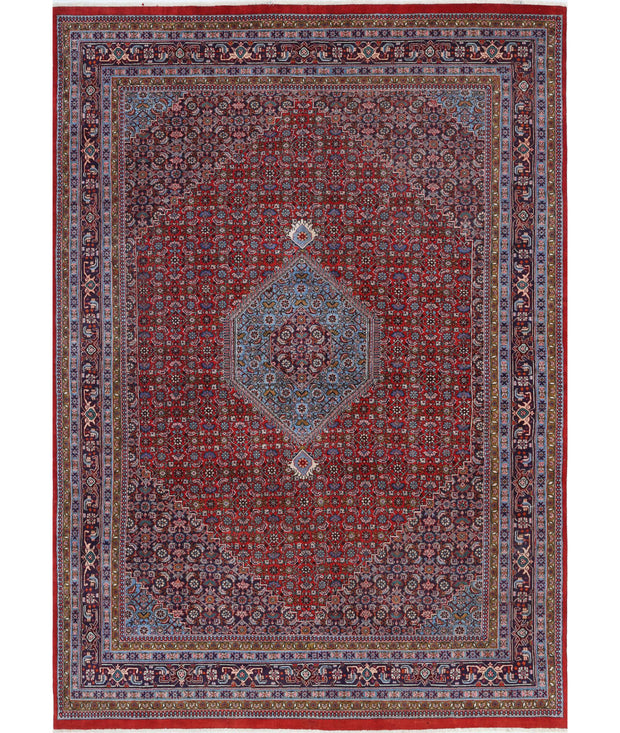 Hand Knotted Oriental Bijar Wool Rug 7' 3" x 10' 3" - No. AT31975