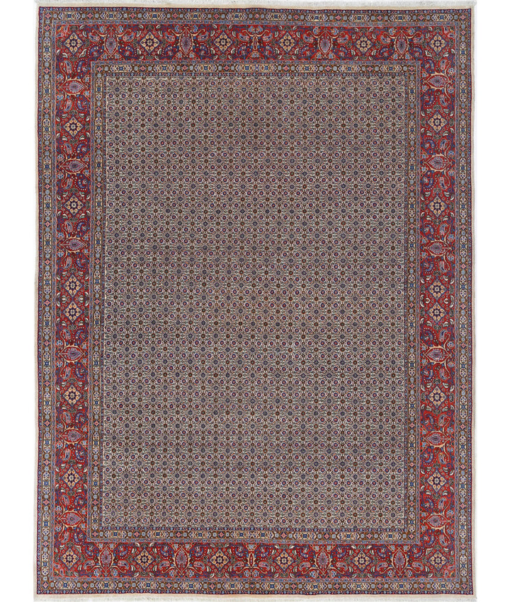 Afghan Bijar Rug 7' 11" x 11' 0" Hand-Knotted | No. AT64401