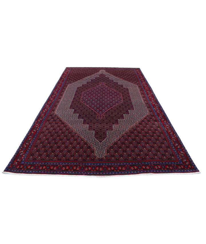 Afghan Oriental Bijar Rug 6' 8" x 10' 11" Hand-Knotted | No. AT26074