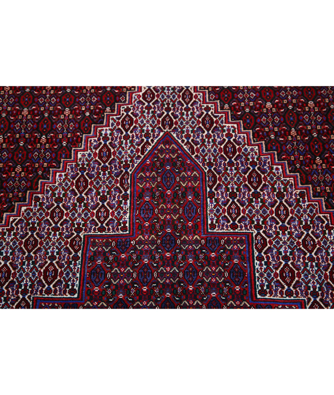 Afghan Oriental Bijar Rug 6' 8" x 10' 11" Hand-Knotted | No. AT26074