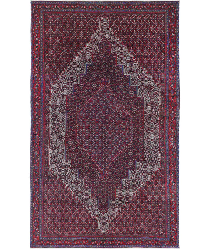 Afghan Oriental Bijar Rug 6' 8" x 10' 11" Hand-Knotted | No. AT26074