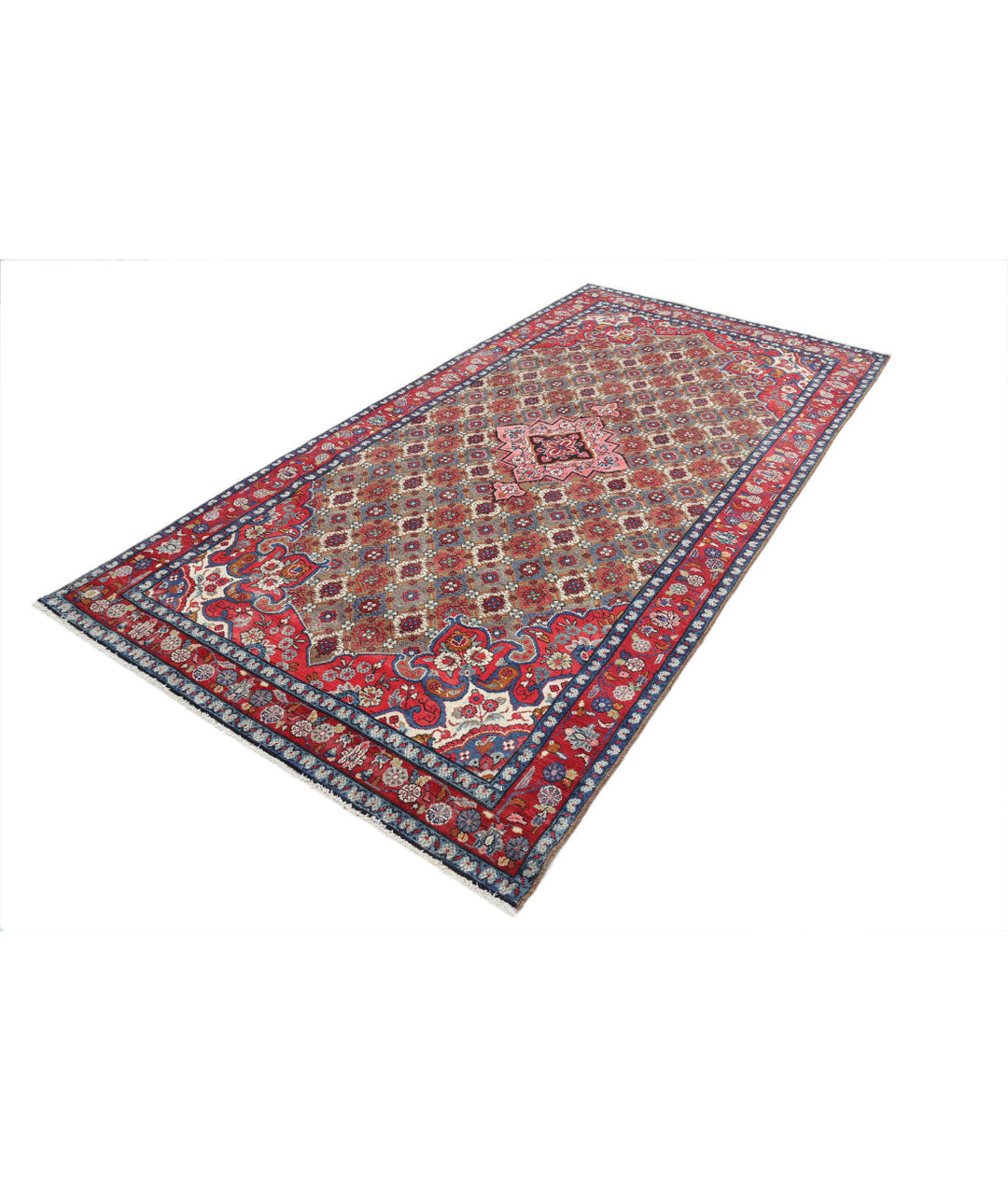 Afghan Oriental Bijar Rug 5' 1" x 10' 2" Hand-Knotted | No. AT83744