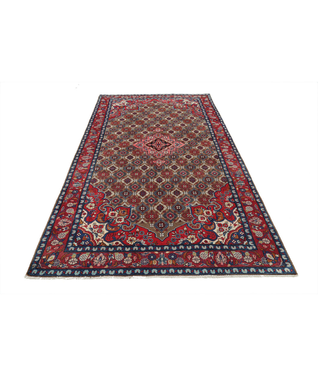 Afghan Oriental Bijar Rug 5' 1" x 10' 2" Hand-Knotted | No. AT83744