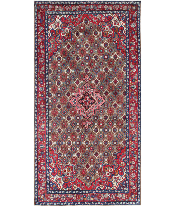 Afghan Oriental Bijar Rug 5' 1" x 10' 2" Hand-Knotted | No. AT83744