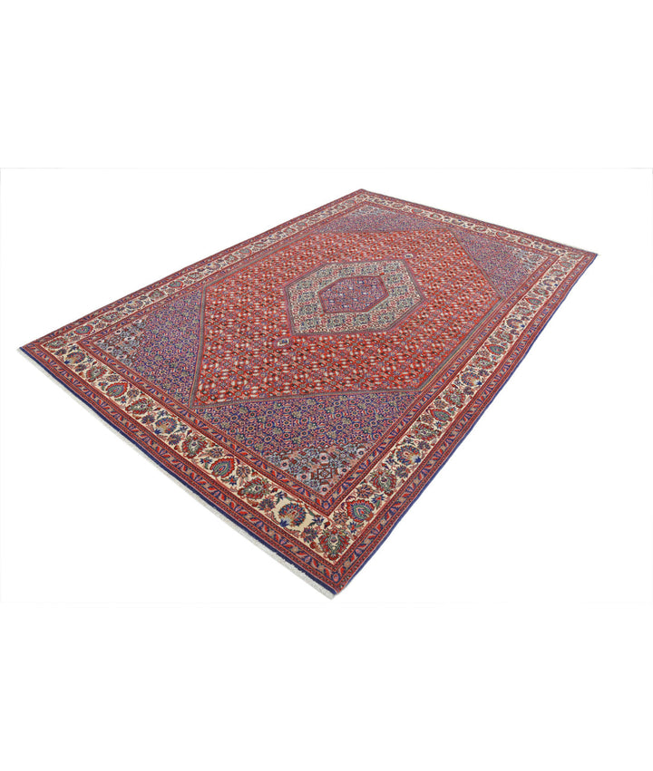 Afghan Bijar Rug 6' 7" x 9' 11" Hand-Knotted | No. AT80757