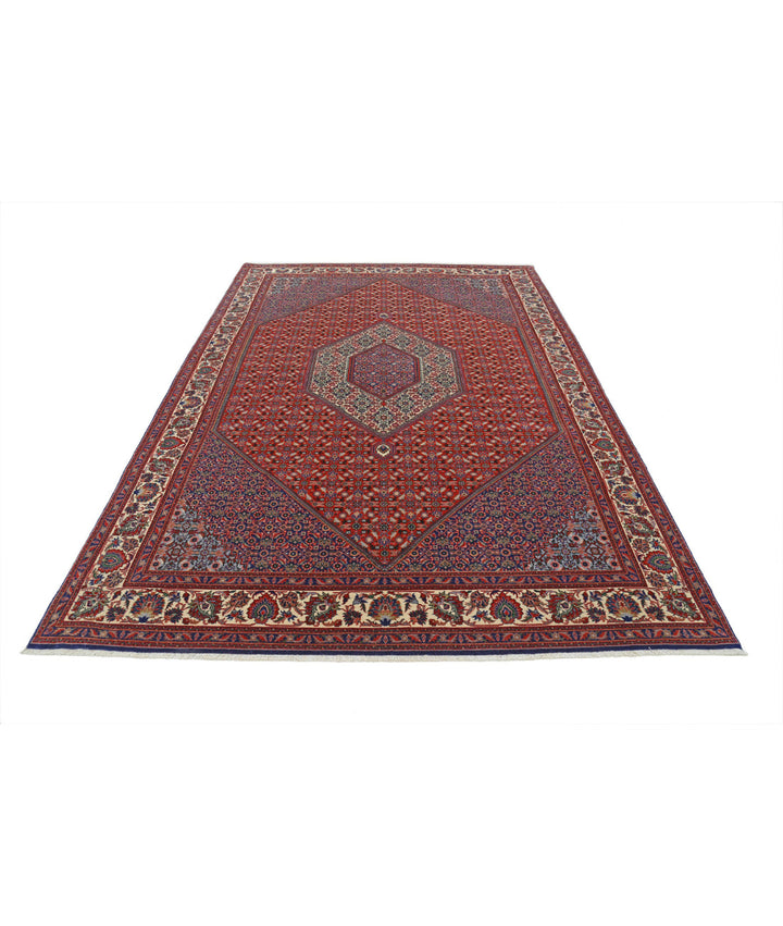 Afghan Bijar Rug 6' 7" x 9' 11" Hand-Knotted | No. AT80757