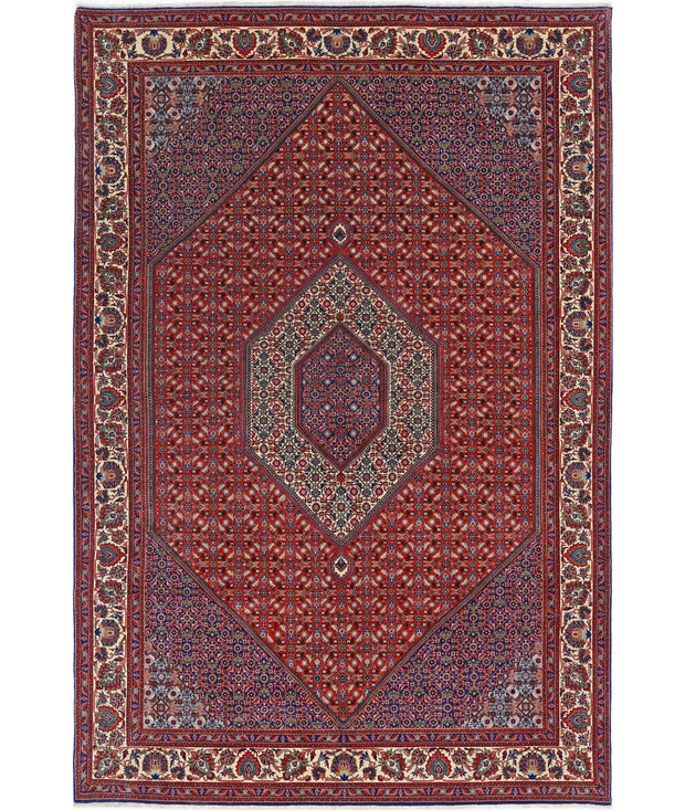 Hand Knotted Oriental Bijar Wool Rug 6' 7" x 9' 11" - No. AT80757