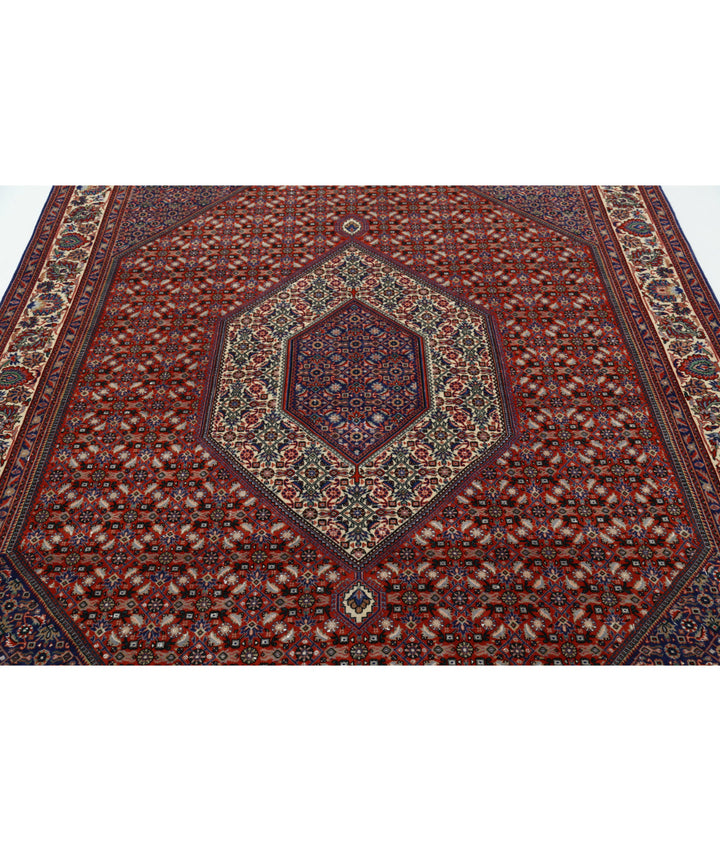 Afghan Bijar Rug 6' 7" x 9' 8" Hand-Knotted | No. AT32321