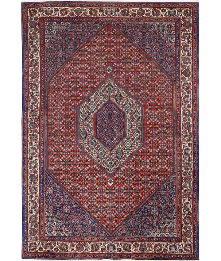 Afghan Bijar Rug 6' 7" x 9' 8" Hand-Knotted | No. AT32321