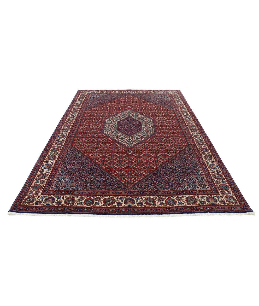 Afghan Bijar Rug 6' 7" x 10' 0" Hand-Knotted | No. AT78945