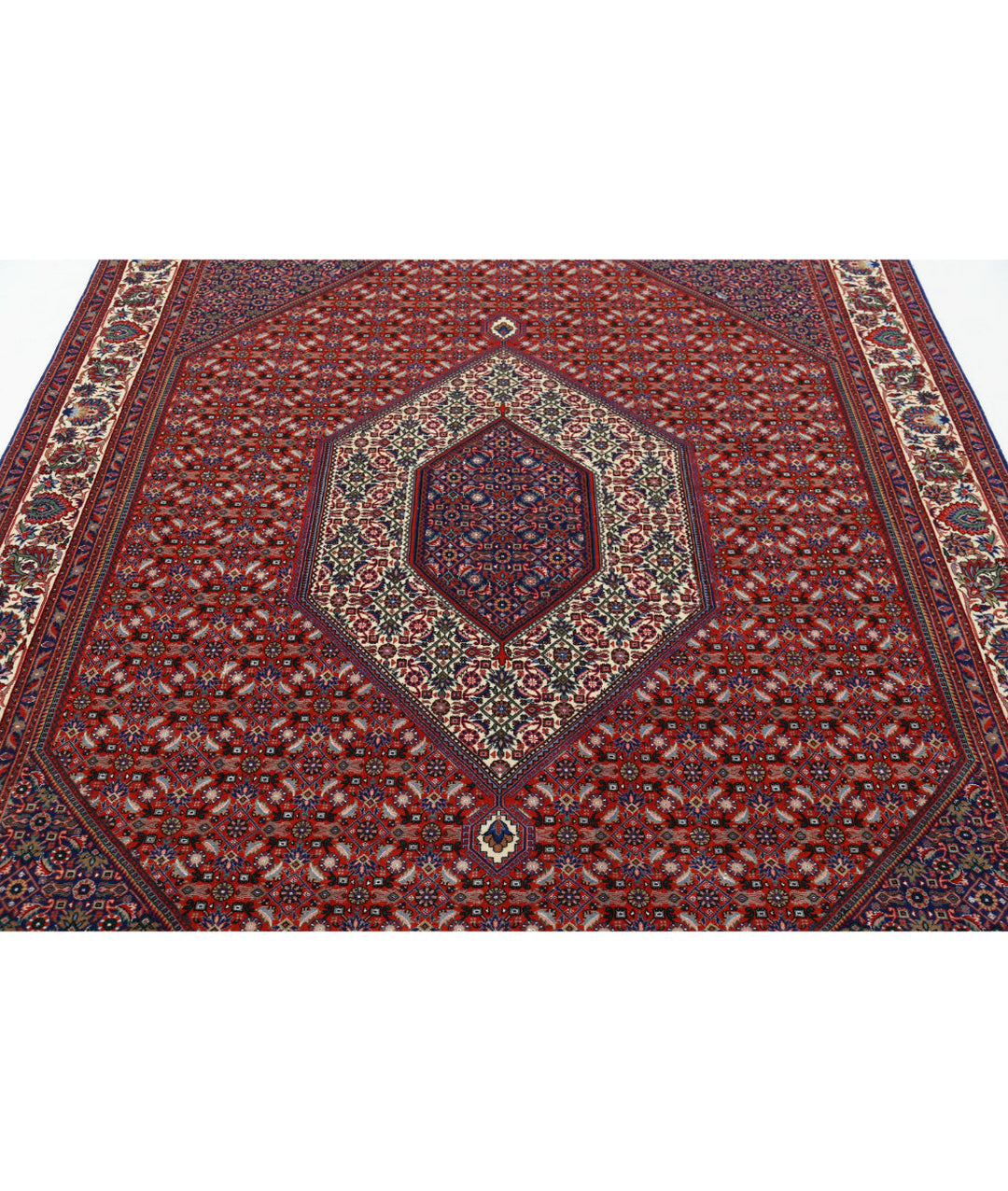 Afghan Bijar Rug 6' 7" x 9' 10" Hand-Knotted | No. AT90455