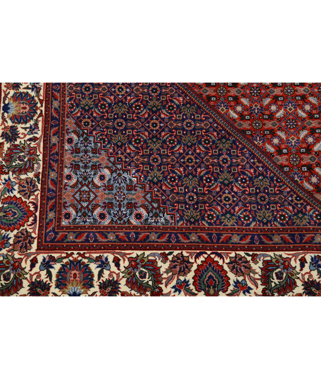 Afghan Bijar Rug 6' 7" x 9' 10" Hand-Knotted | No. AT90455
