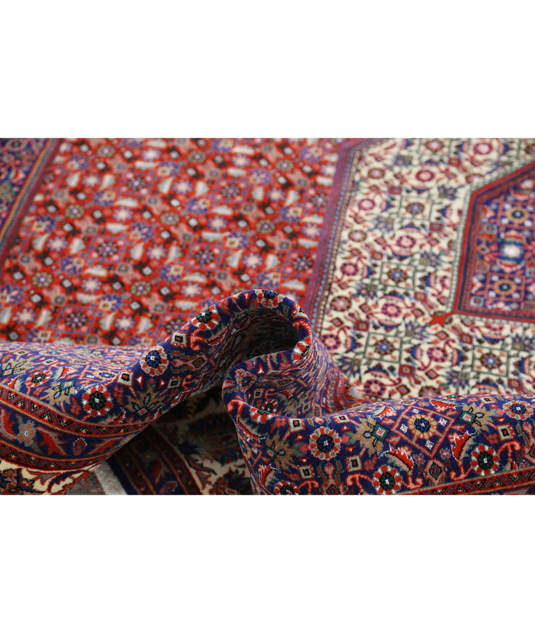 Afghan Bijar Rug 6' 7" x 9' 10" Hand-Knotted | No. AT90455