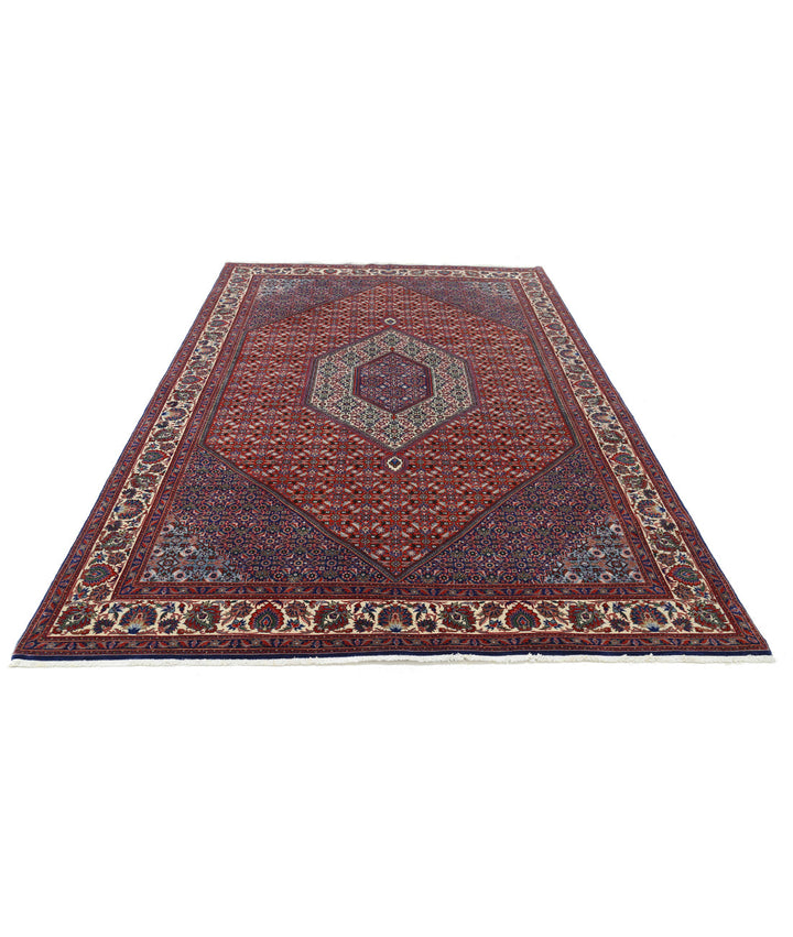 Afghan Bijar Rug 6' 6" x 9' 9" Hand-Knotted | No. AT24671