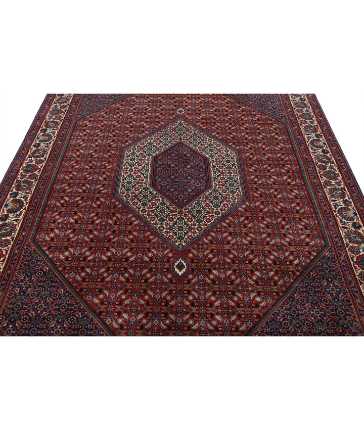 Afghan Bijar Rug 6' 7" x 9' 9" Hand-Knotted | No. AT77298