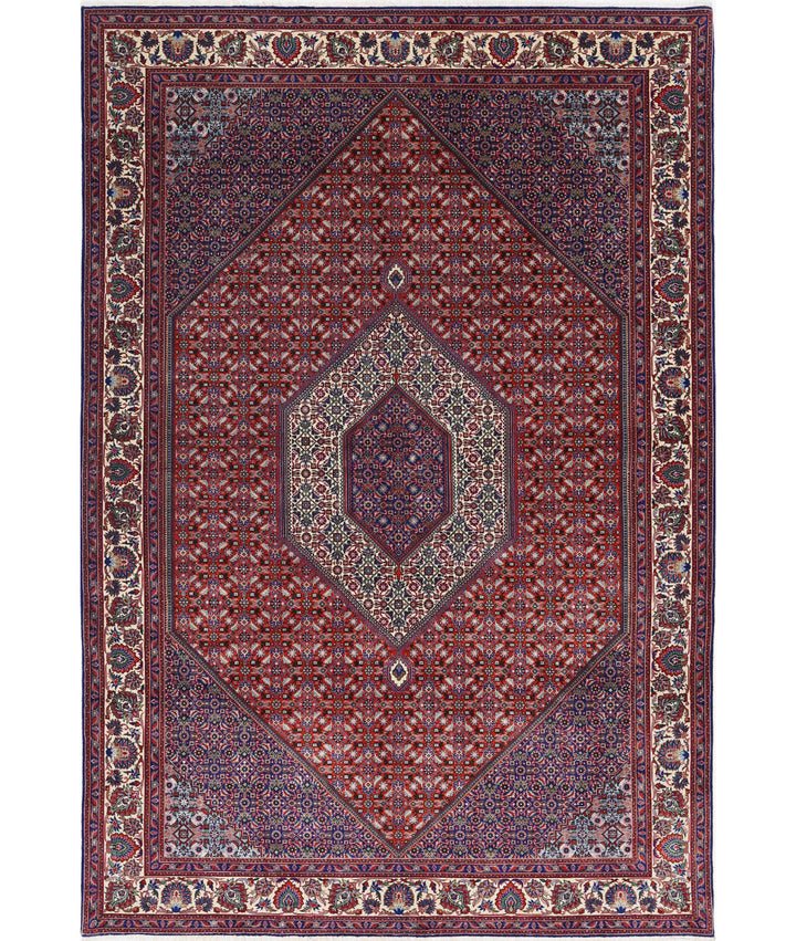 Afghan Bijar Rug 6' 7" x 9' 9" Hand-Knotted | No. AT77298