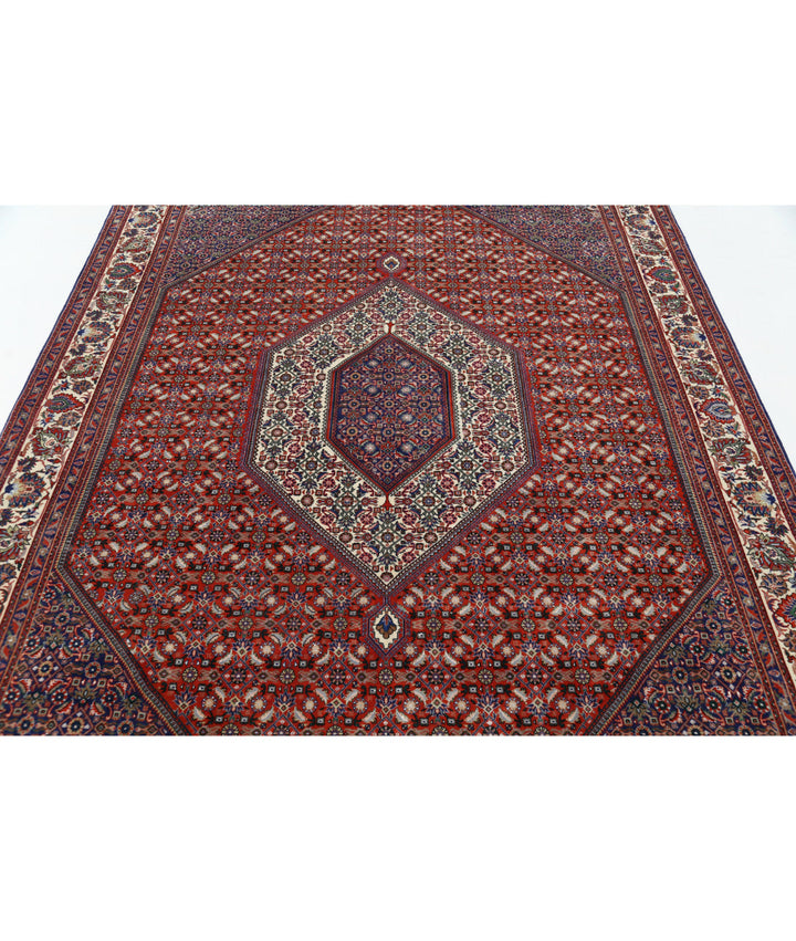 Afghan Bijar Rug 6' 7" x 9' 9" Hand-Knotted | No. AT69799