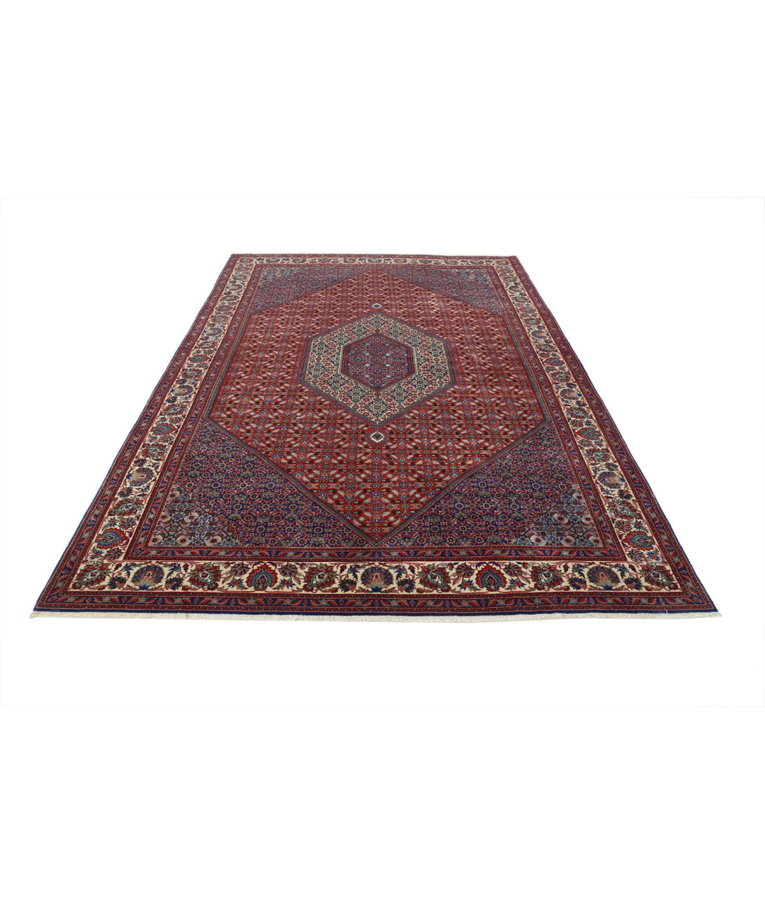 Afghan Bijar Rug 6' 7" x 9' 10" Hand-Knotted | No. AT29114
