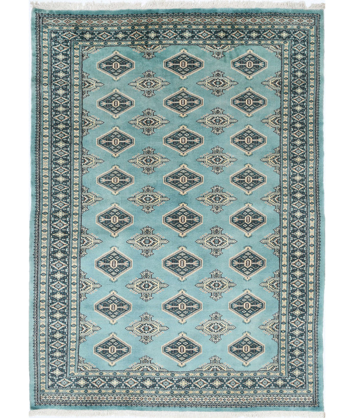 Hand Knotted Tribal Jaldar Fine Wool Rug 4' 8" x 6' 4" - No. AT61349