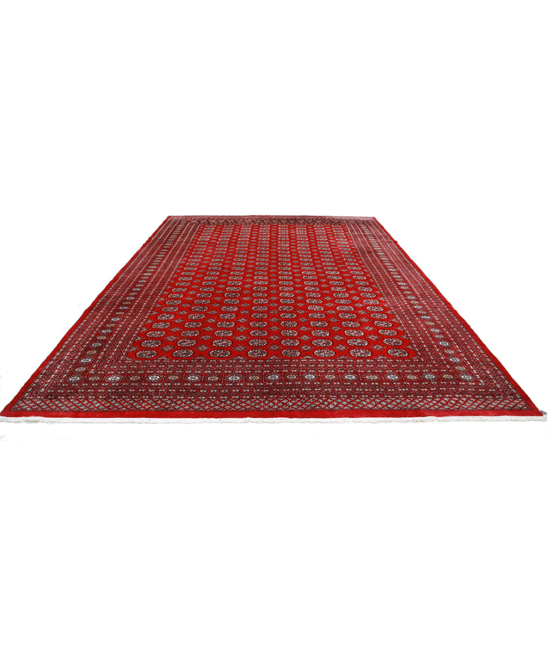 Afghan Bokhara Rug 10' 1" x 14' 3" Hand-Knotted | No. AT27289