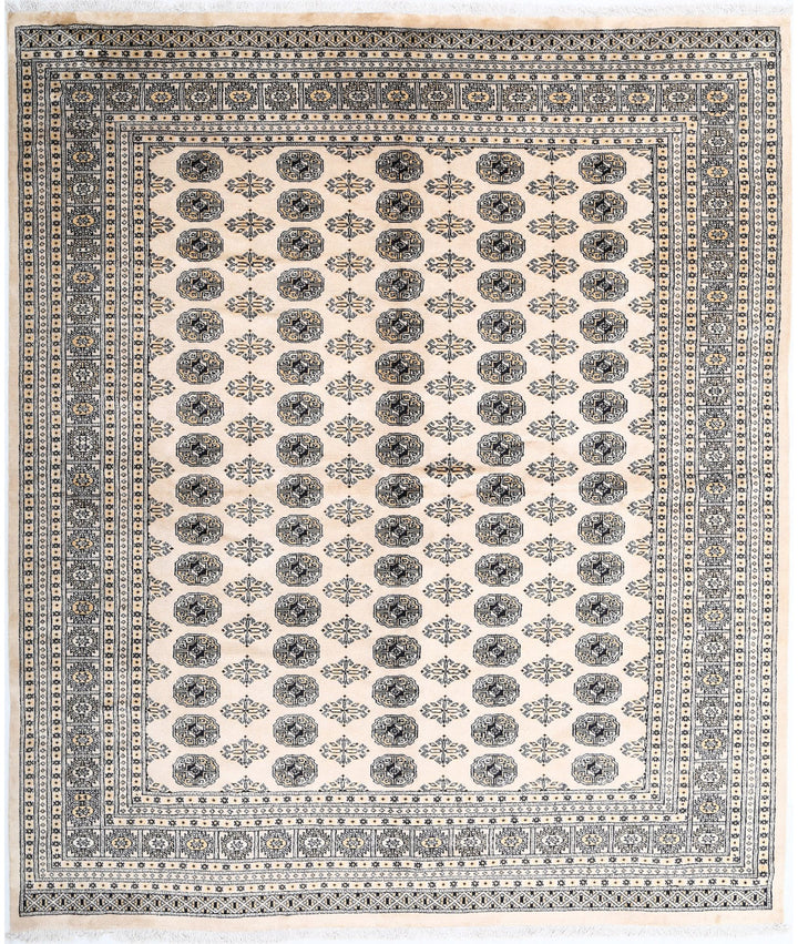 Afghan Tribal Bokhara Rug 8' 0" x 9' 6" Hand-Knotted | No. AT92612