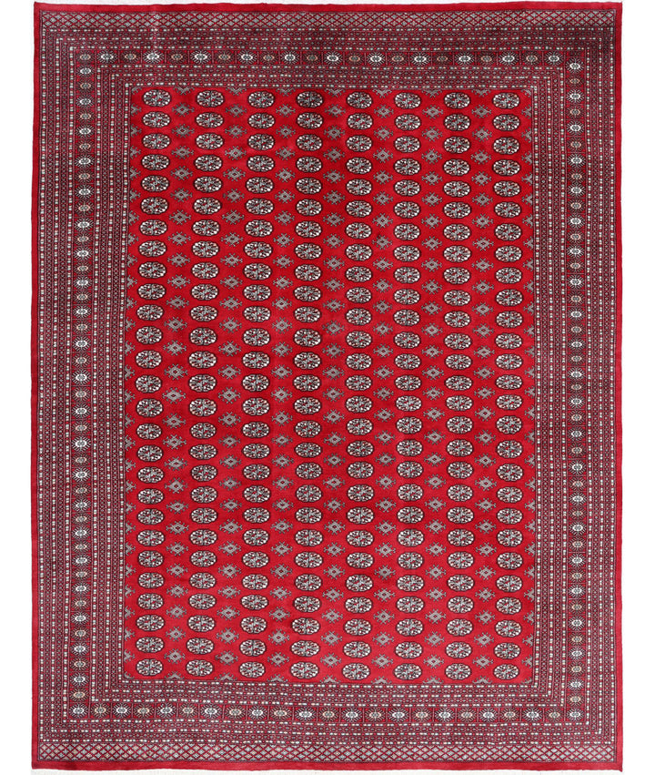 Hand Knotted Tribal Bokhara Wool Rug 10' 2" x 13' 9" - No. AT69606