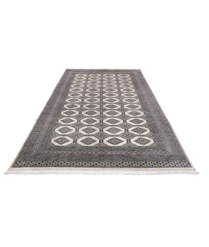 Afghan Bokhara Rug 6' 5" x 10' 7" Hand-Knotted | No. AT83435