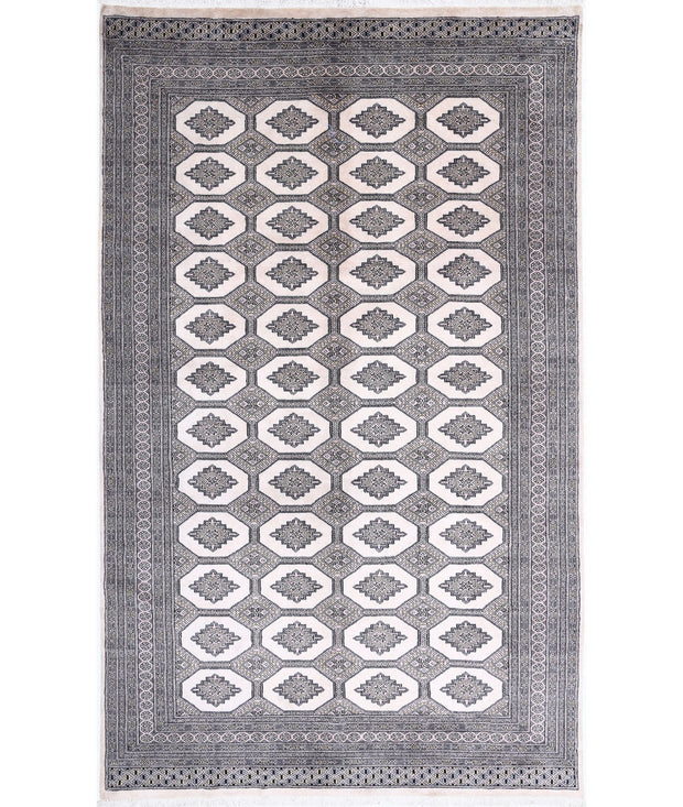 Hand Knotted Tribal Bokhara Wool Rug 6' 5" x 10' 7" - No. AT83435