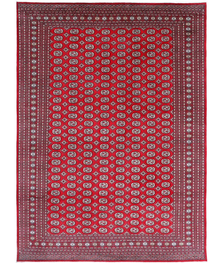 Afghan Tribal Bokhara Rug 10' 2" x 13' 11" Hand-Knotted | No. AT12901