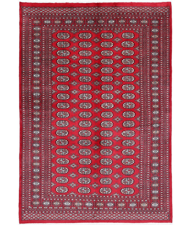 Hand Knotted Tribal Bokhara Wool Rug 5' 10" x 8' 6" - No. AT59488