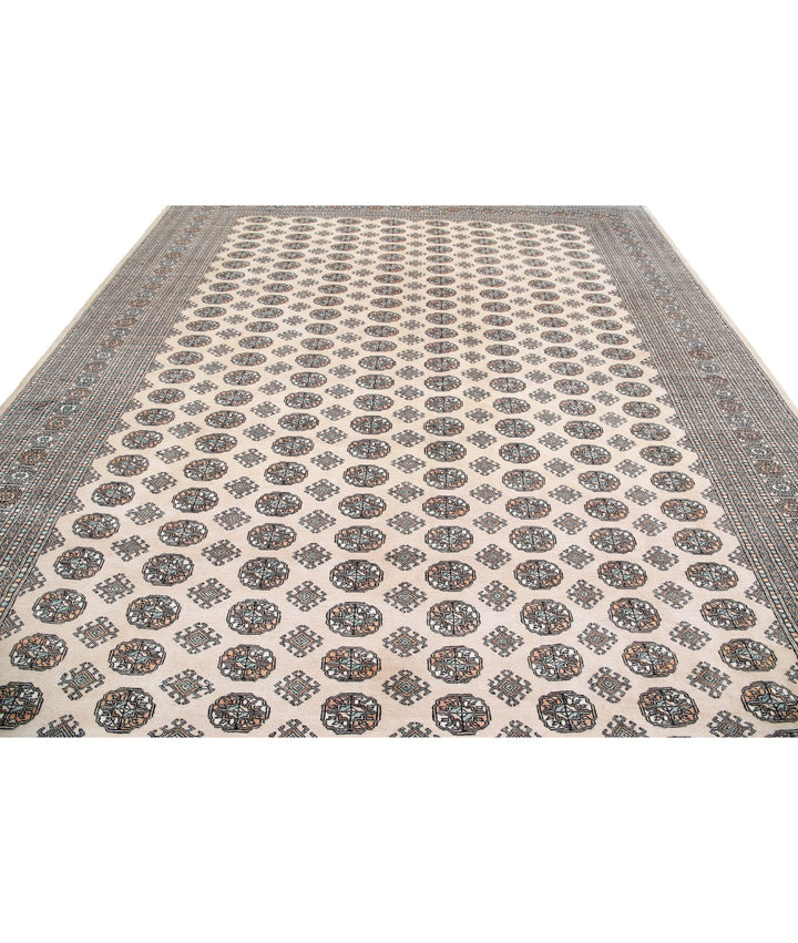 Afghan Tribal Bokhara Rug 10' 0" x 13' 11" Hand-Knotted | No. AT94090