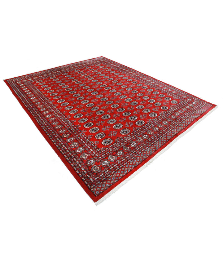 Afghan Tribal Bokhara Rug 8' 1" x 9' 9" Hand-Knotted | No. AT34585