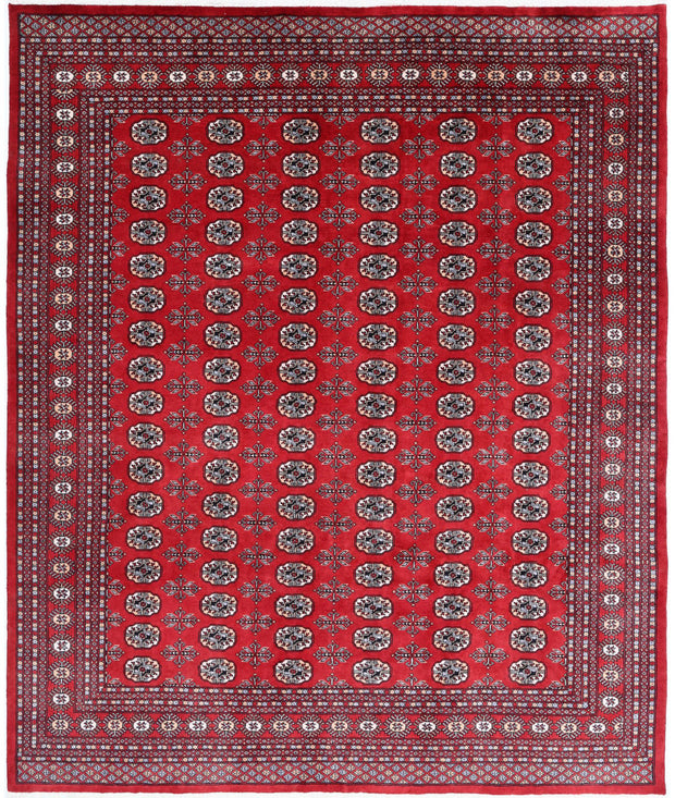 Hand Knotted Tribal Bokhara Wool Rug 8' 1" x 9' 9" - No. AT34585