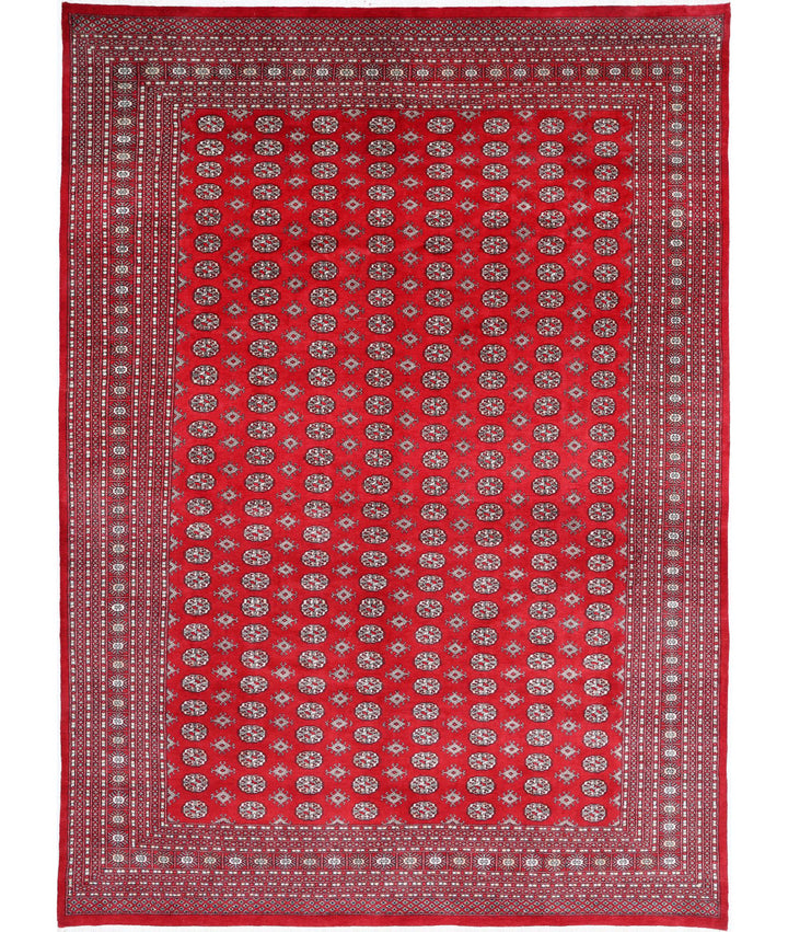 Afghan Bokhara Rug 10' 1" x 14' 0" Hand-Knotted | No. AT28376