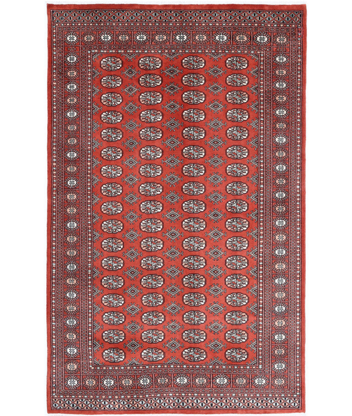 Afghan Tribal Bokhara Rug 5' 1" x 8' 2" Hand-Knotted | No. AT87952