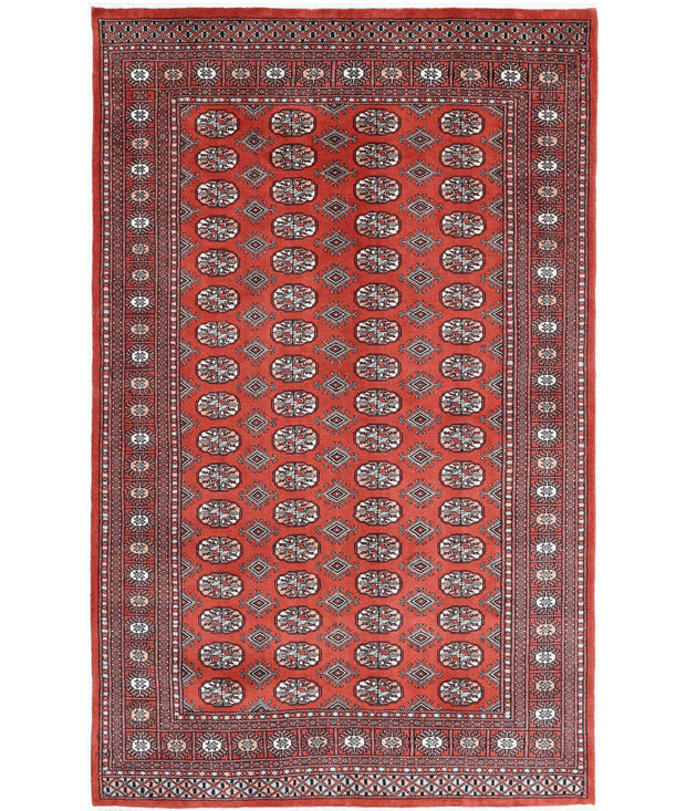 Hand Knotted Tribal Bokhara Wool Rug 5' 1" x 8' 2" - No. AT87952