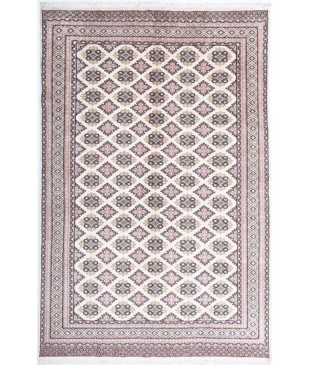 Hand Knotted Tribal Bokhara Wool Rug 6' 0" x 9' 5" - No. AT99844
