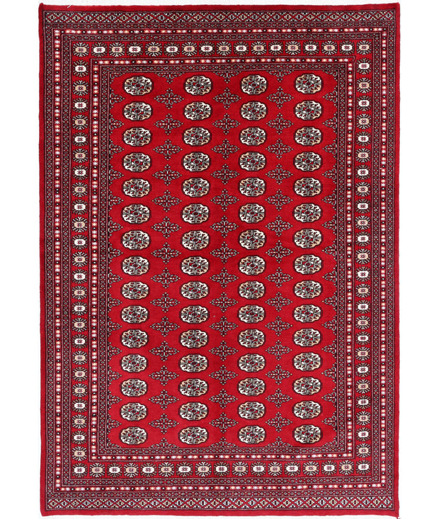 Hand Knotted Tribal Bokhara Wool Rug 6' 0" x 8' 10" - No. AT97899