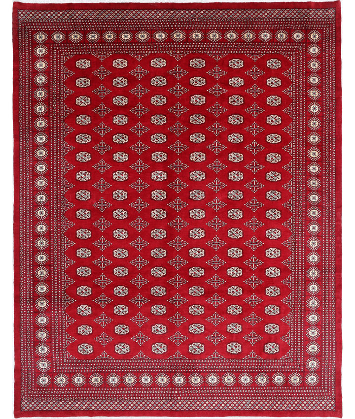 Afghan Tribal Bokhara Rug 8' 2" x 10' 7" Hand-Knotted | No. AT26609