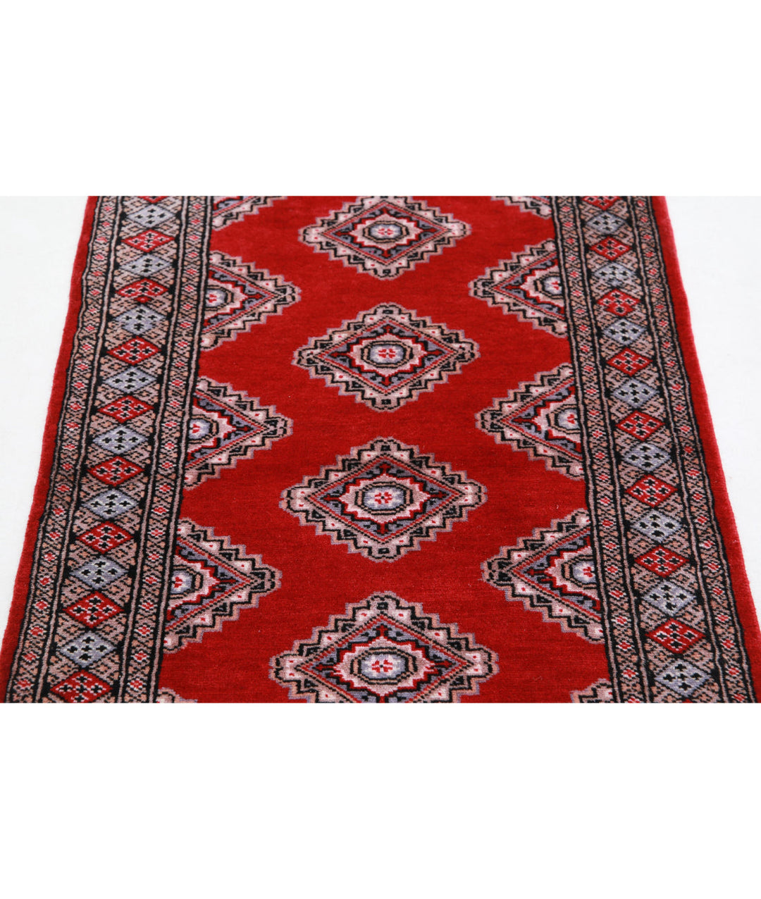 Afghan Bokhara Rug 2' 6" x 4' 2" Hand-Knotted | No. AT11612